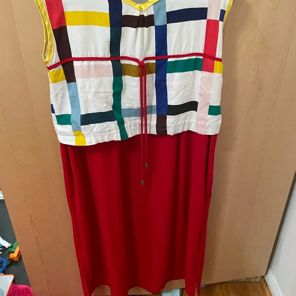 Colorful Geometric Pattern Dress - Picture 2 of 2